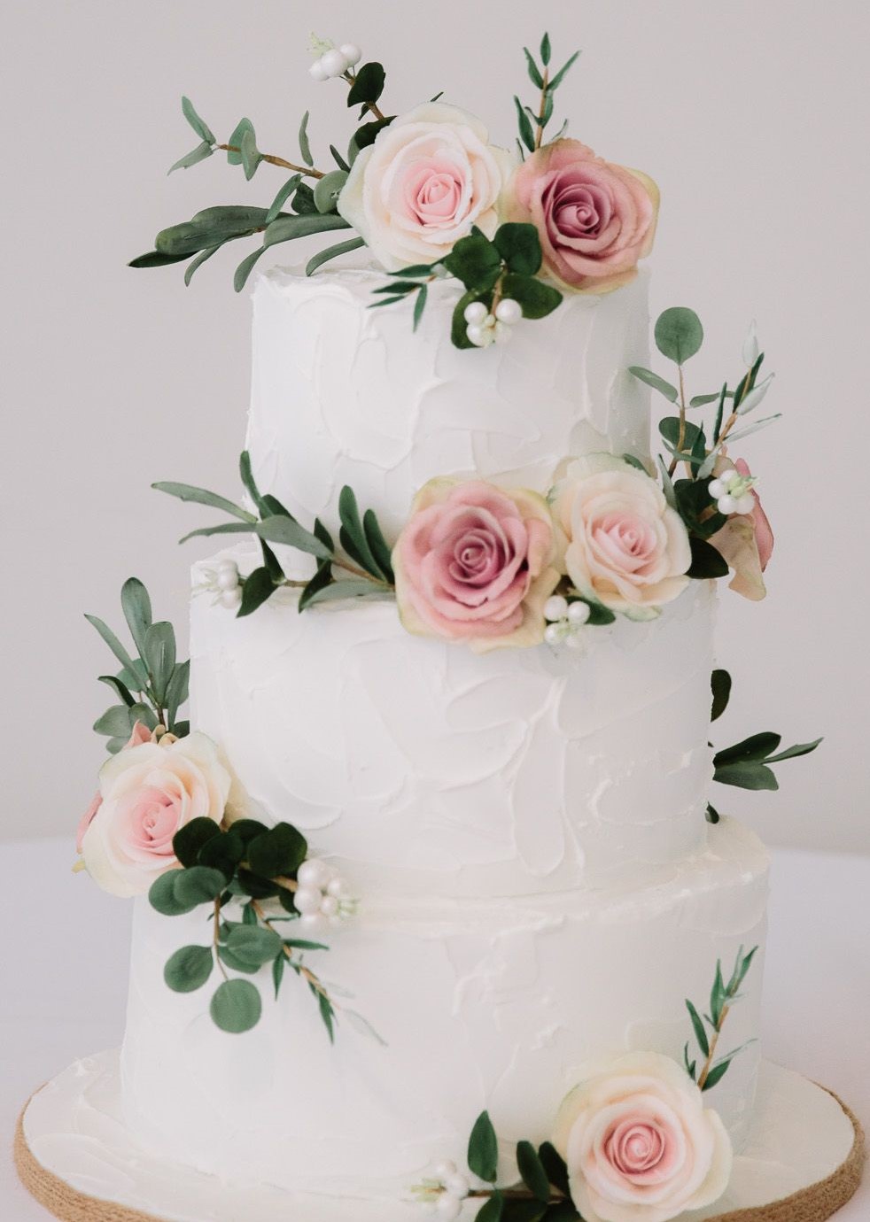 3 Tier Wedding Cakes – classic-cakes.com – Sugar Flowers, Naked Cakes